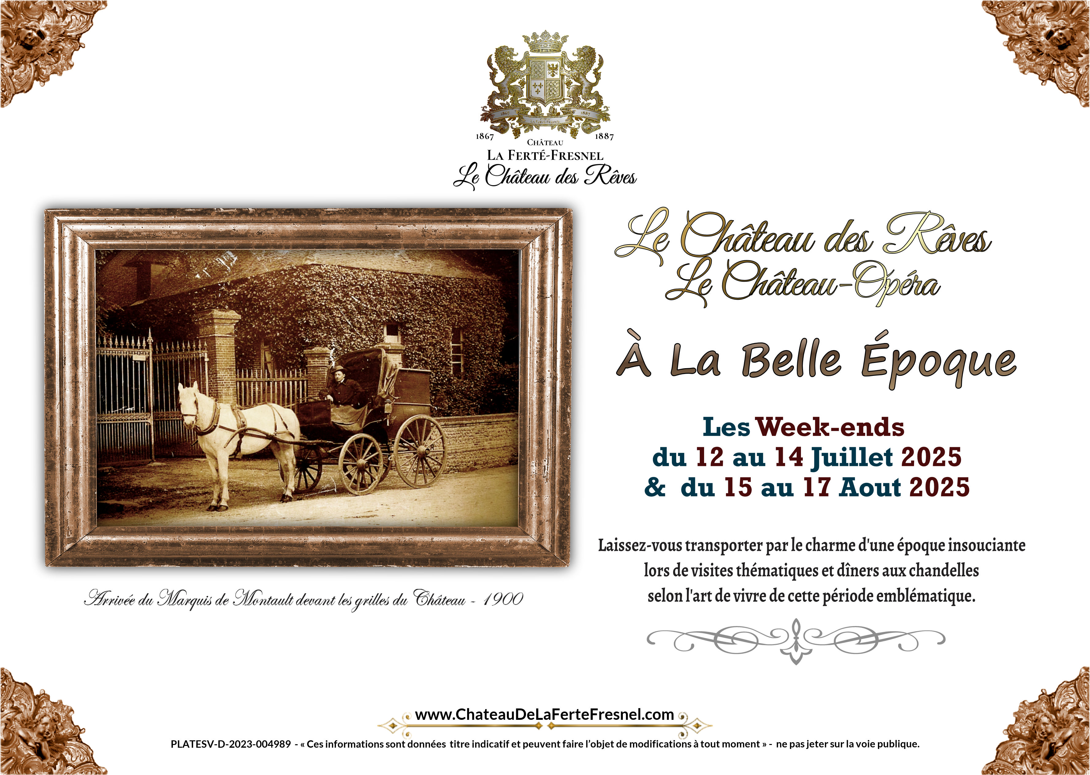 Le Château des Rêves à la belle Epoque